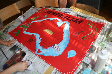 Naredili so tudi plakat o Avstraliji.